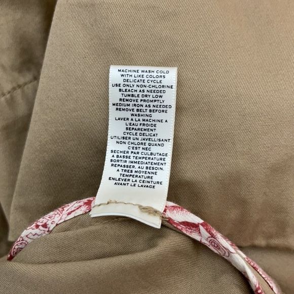 Anthropologie Moulinette Soeurs Khaki Trench Dress 6 - Picture 7 of 7